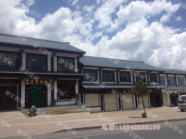 仿古樹脂瓦打造特色旅游復(fù)古街區(qū),效果杠杠滴！