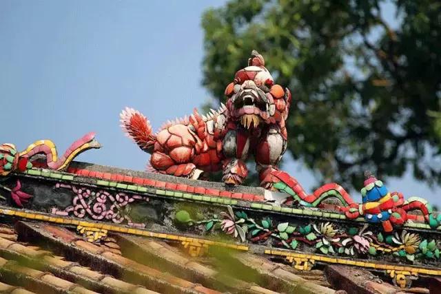 潮州嵌瓷，屋頂生花