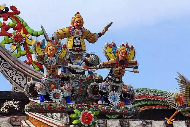 潮州嵌瓷，屋頂生花
