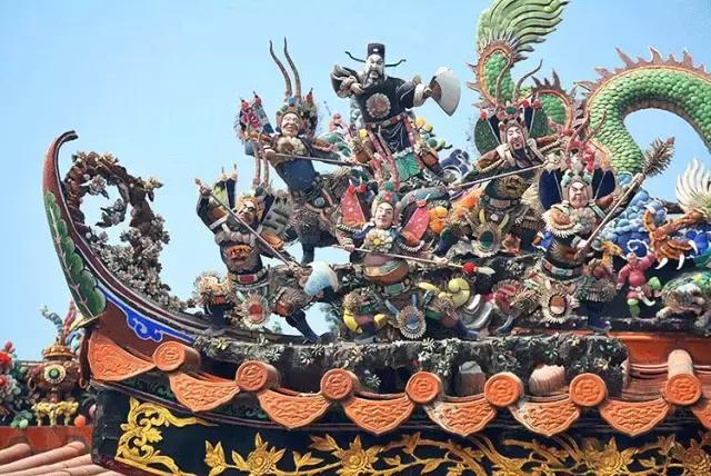 潮州嵌瓷，屋頂生花